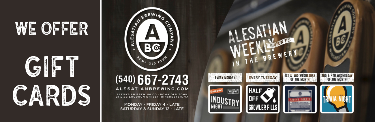 Alesatian weekly events graphic